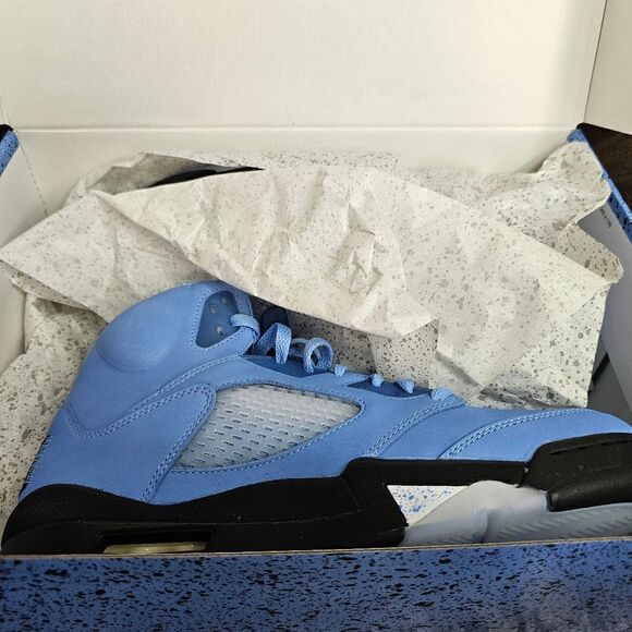 NEW Air Jordan 5 men\'s Retro SE Authentic basketball shoes blue size 10.5. main image 7